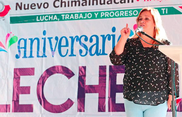 Chimalhuacanos conmemoran 27 Aniversario de lechería en la colonia Tlaixco