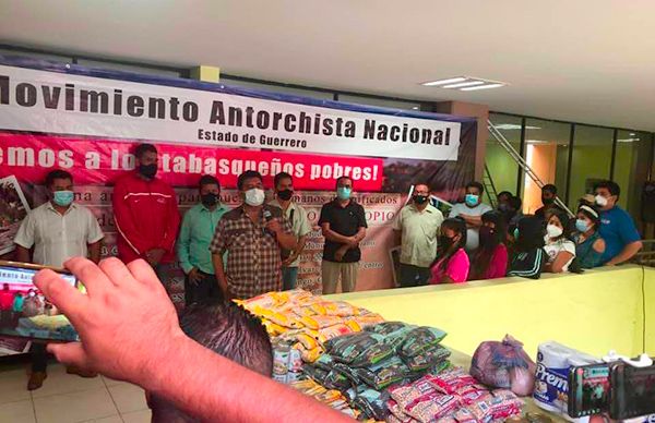 Se solidariza Antorcha Guerrero con damnificados de Tabasco; instala centro de acopio