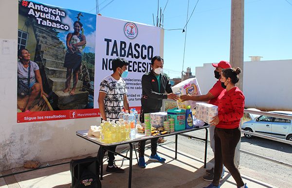 Instalan en Zacatecas centros de acopio en apoyo a damnificados de Tabasco