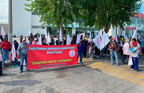 Antorchistas hidalguenses solicitan intervención urgente del Congreso local