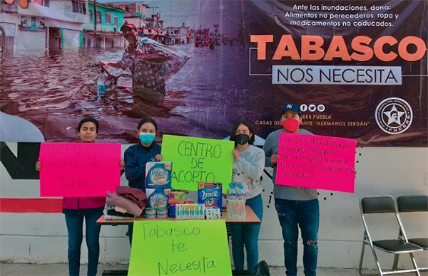 Apoya casa del estudiante a Tabasco