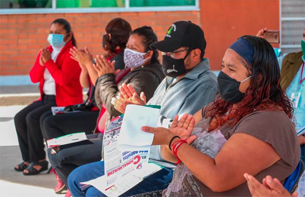 Con obras, impulsamos la calidad educativa: Tolentino Román 