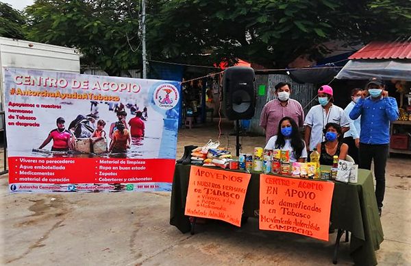 Campechanos ayudan a los tabasqueños damnificados por inundaciones