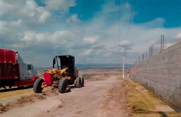 Antorchistas gestionan imagen urbana para la comunidad de Tlaxcala