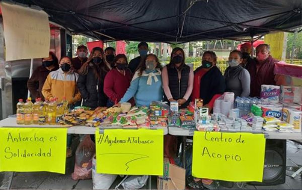 Antorcha agradece a los veracruzanos su solidaridad con tabasqueños.