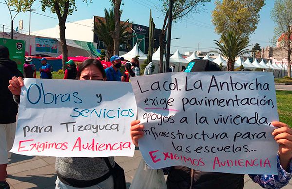 Protestan antorchistas en 7 municipios; solicitan audiencia con el gobernador Omar Fayad