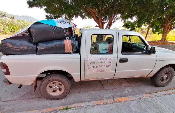 El pueblo de Nayarit envía víveres a tabasqueños