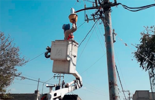 Iluminan calles y avenidas de Ixtapaluca y dan mejor seguridad