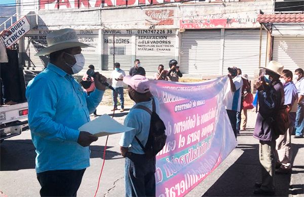 Tras marcha, atiende titular de Sagadegro a campesinos que exigen insumos agrícolas