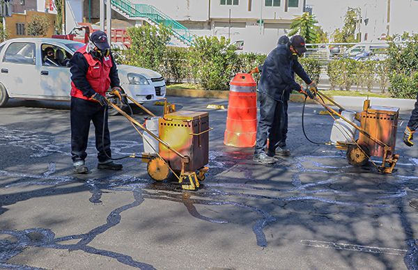 Implementan programa de mantenimiento preventivo de vialidades principales