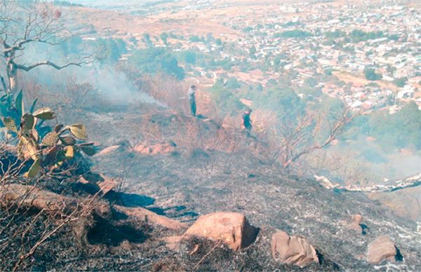 Continúan campaña para prevenir incendios en Ocoyucan