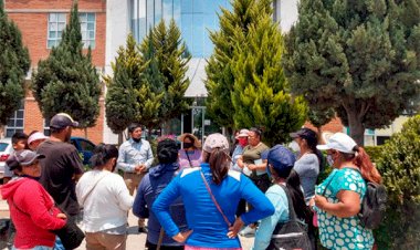 Antorchistas exigen servicio de agua para chalquenses