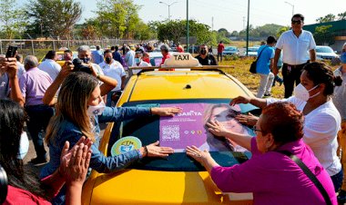 Difunden taxistas imagen electoral de alianza Va por Colima