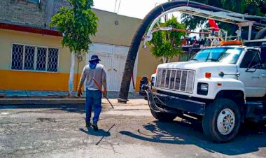 Antorcha previene inundaciones en Los Reyes La Paz