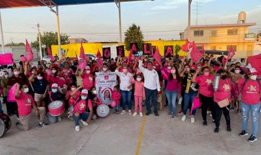 Visita Oralia Jiménez colonias Francisco Villa y Viviendas Populares