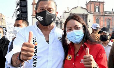 El combo ganador: Octavio Pedroza para gobernador de SLP y Berenice de la Rosa para presidenta municipal de Charcas