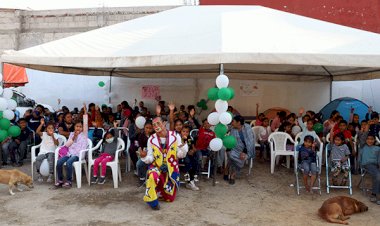 Festejan día del niño en Chalchi