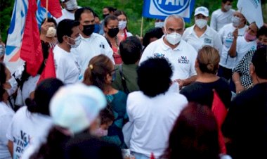 Antorchistas de Othón P Blanco, respaldan a candidato Juan Ortiz Cardín