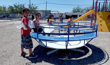 Acondicionan antorchistas áreas recreativas de Saucillo