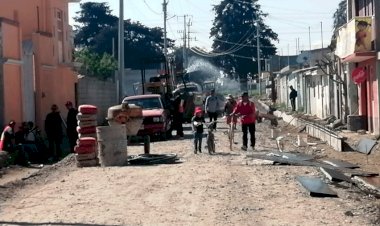 Inicia adoquinamiento en Huamantla, Tlaxcala para colonia antorchista