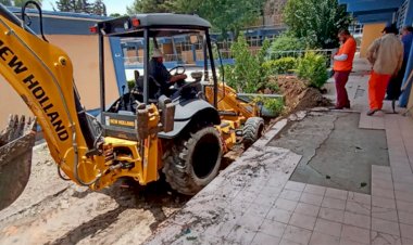 Reparan área verde en bachillerato de Cuautitlán Izcalli