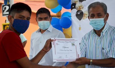 Celebran fin de curso telesecundaria Rafael Ramírez de Matacocuite