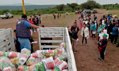 Antorchistas de Aguascalientes reciben apoyo alimentario