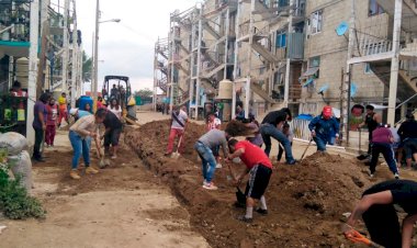 Logra Antorcha introducción de agua potable en Cuautlancingo