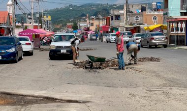 La gestión antorchista logra mantenimiento de vialidades