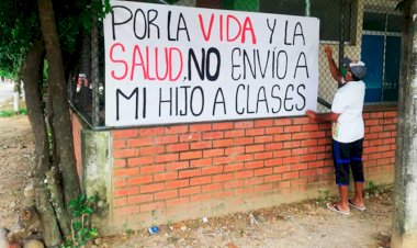 Padres de familias de Armadillo de los Infante rechazan regreso a clases presenciales