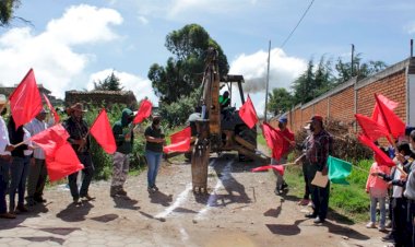 Inician sistema de alcantarillado sanitario en Temaxcalapa