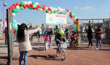 Chimalhuacanos participan en rodada por una sana convivencia 