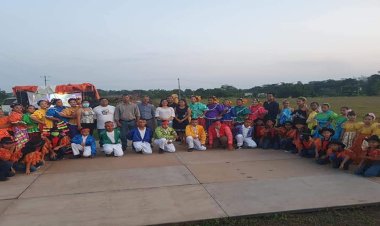 Primer presentación de los grupos culturales antorchistas en Tierra Blanca