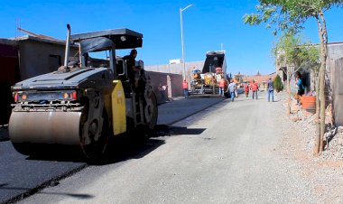 Llega la pavimentación de calles a la colonia Jorge Obispo de Guadalupe