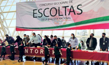 En Ixtapaluca, antorcha realiza concurso de escoltas