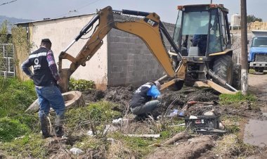 Repara OPDAPAS fugas de agua en Tlazala