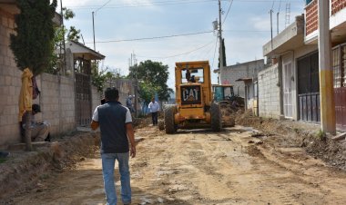 Avanza pavimentación en Ocoyucan