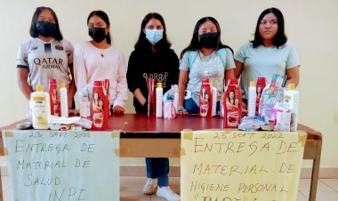 INPI apoya a estudiantes con productos de higiene 