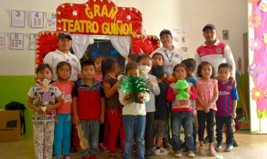 Policía de Huitzilan promueve valores entre niños y jóvenes