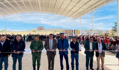 Inauguran domo gestionado por Antorcha para Cecytez  de Fresnillo