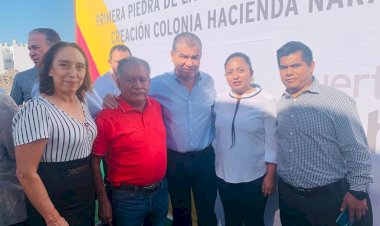 Colocan primera piedra de nueva secundaria en Saltillo