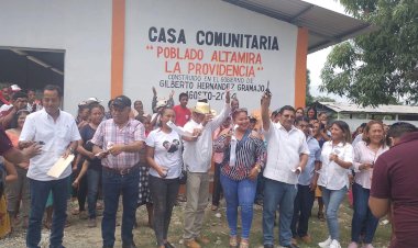 Inauguran casa comunitaria en Altamira La Providencia