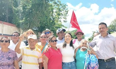 Pavimentación en colonia Fraternidad Antorchista, una realidad